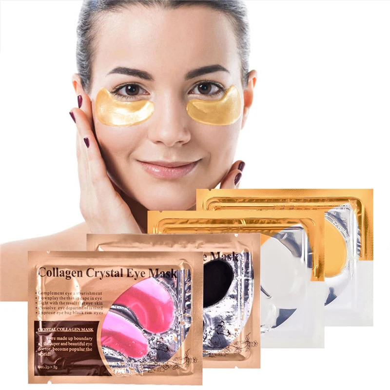 

Korean cosmetics private label Anti Puffy Collagen Hydrogel Eye Mask Under Pink Gel Gold Eye Patches