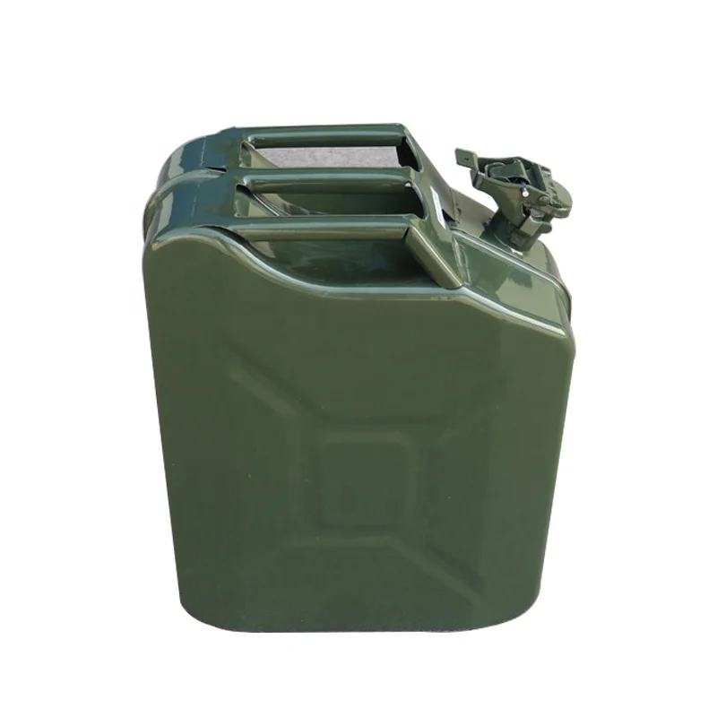 
Professional Ammo Standard Green Steel 5L 10L 20L Fuel Tank Gas Diesel Gasoline Jerry Can 