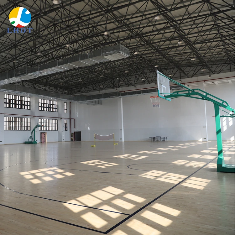 

UV coating natural finished maple-birch hardwood & solid wood flooring indoor sports wood flooring basketball court flooring