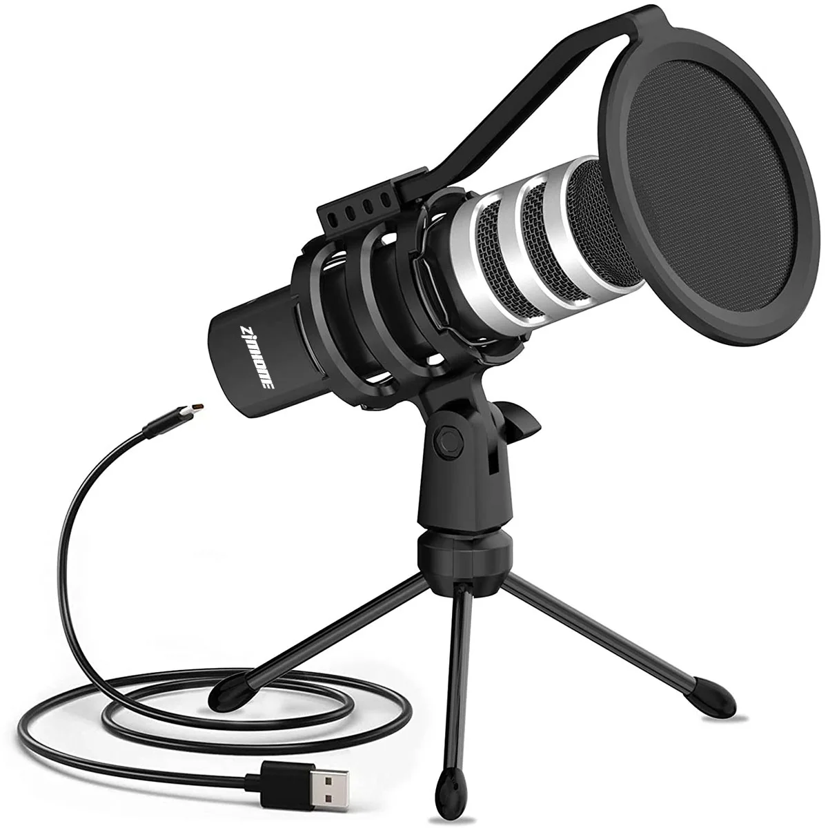 

Professional OEM Factory New Podcast Recording Condenser Studio USB Computer Microphone with Tripod Stand