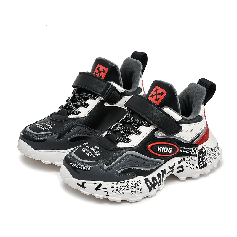 

Widely used superior quality shoes for kids baby girl baby boy shoes kids, Black/red