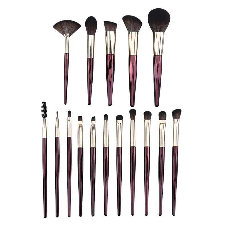 

Factory Wholesale High Quality Hot Sale 16pcs Makeup Brush Set Super Soft Hair Brushes Set Private Label Custom Logo, Customized