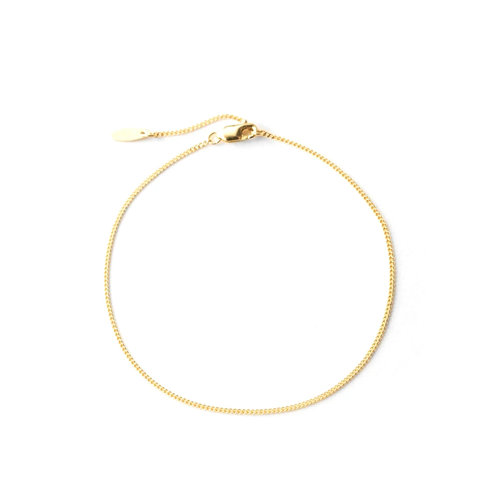 

CANNER Simple S925 Sterling Silver Classic Basic Chain Style Versatile Side Chain Daily Women DIY Bracelet