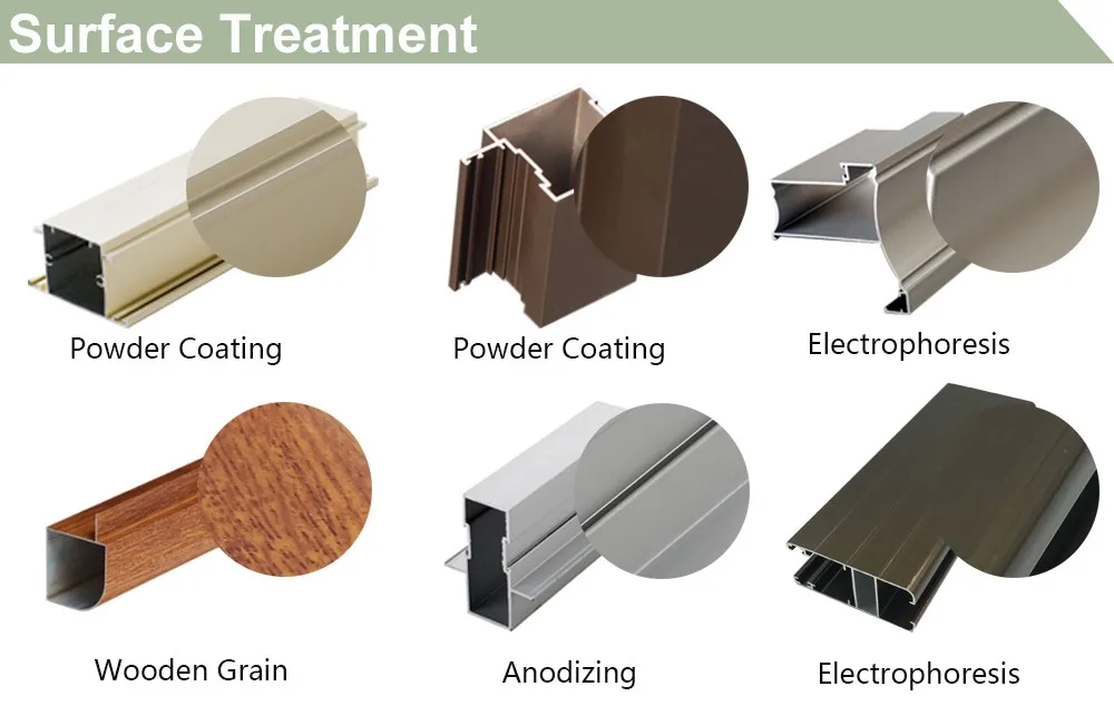 High quality Algeria series profile aluminium window