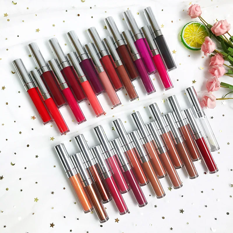 

Cruelty Free Cosmetic Manufacturer Custom No Logo Vegan Nude Lip Stick Organic Red Matte Liquid Lipstick Private Label