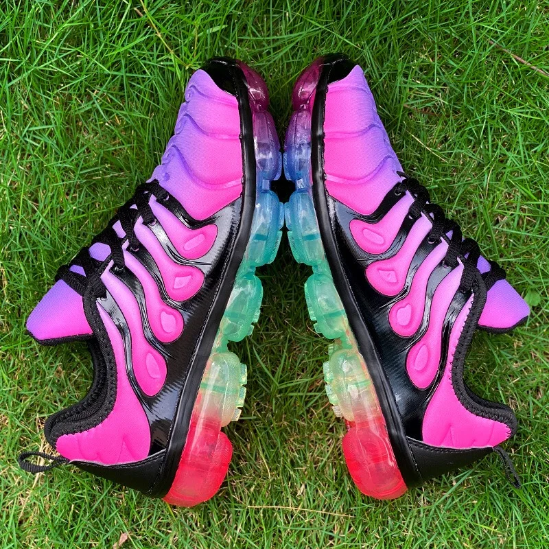 

Happy China New design custom brand ladies fashion colorful sneaker women running air cushion sole men casual sport shoes