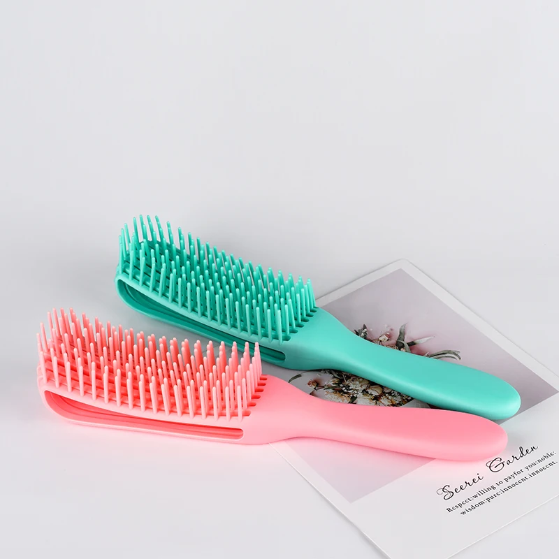 

Wholesale Professional Custom Logo Flexible Detangling Brush For Curly Hair