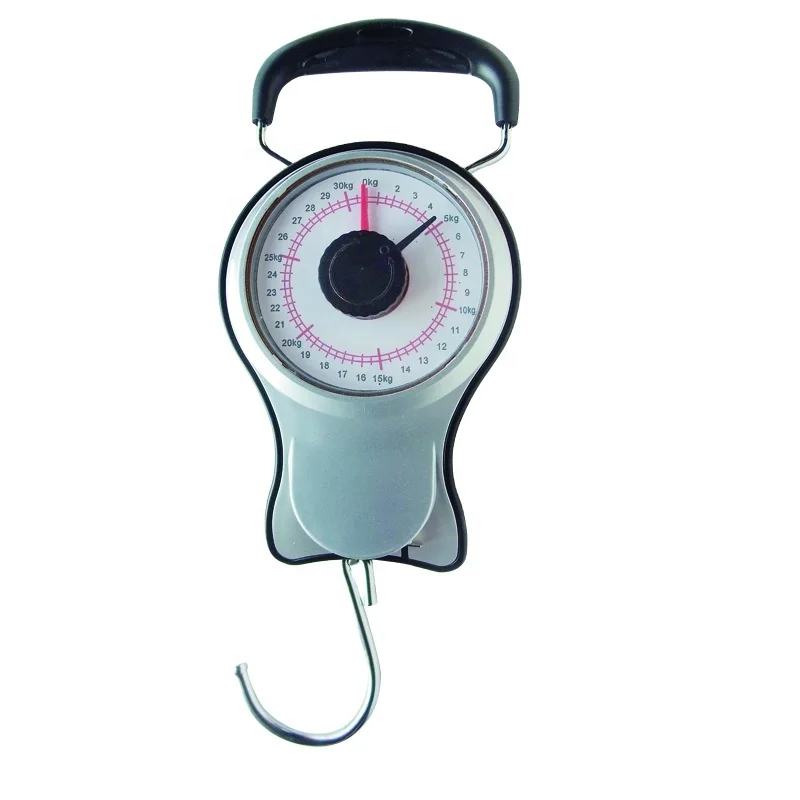 32kg Mechanical Hooking Hanging Dial Suitcase Weight Luggage Scale With