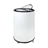 High quality electric can shaped round upright cooler commercial with custom brand