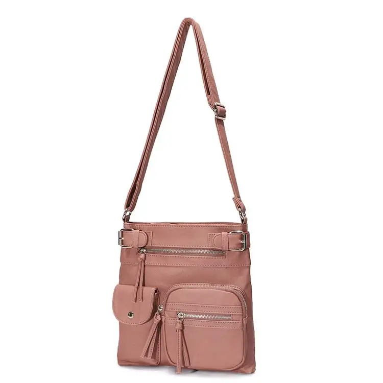 

Multifunctional Sling Leather Crossbody Bag Square Large Handbags For Women 2020