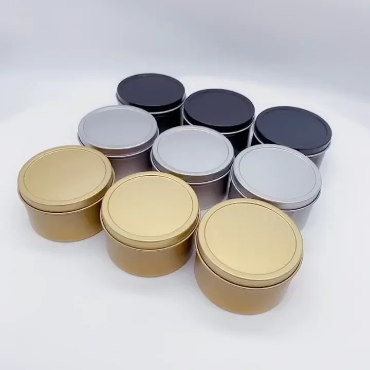 Wholesale Black Tin Box Popular Metal Tin Jar Buy Black Tin Box,Round
