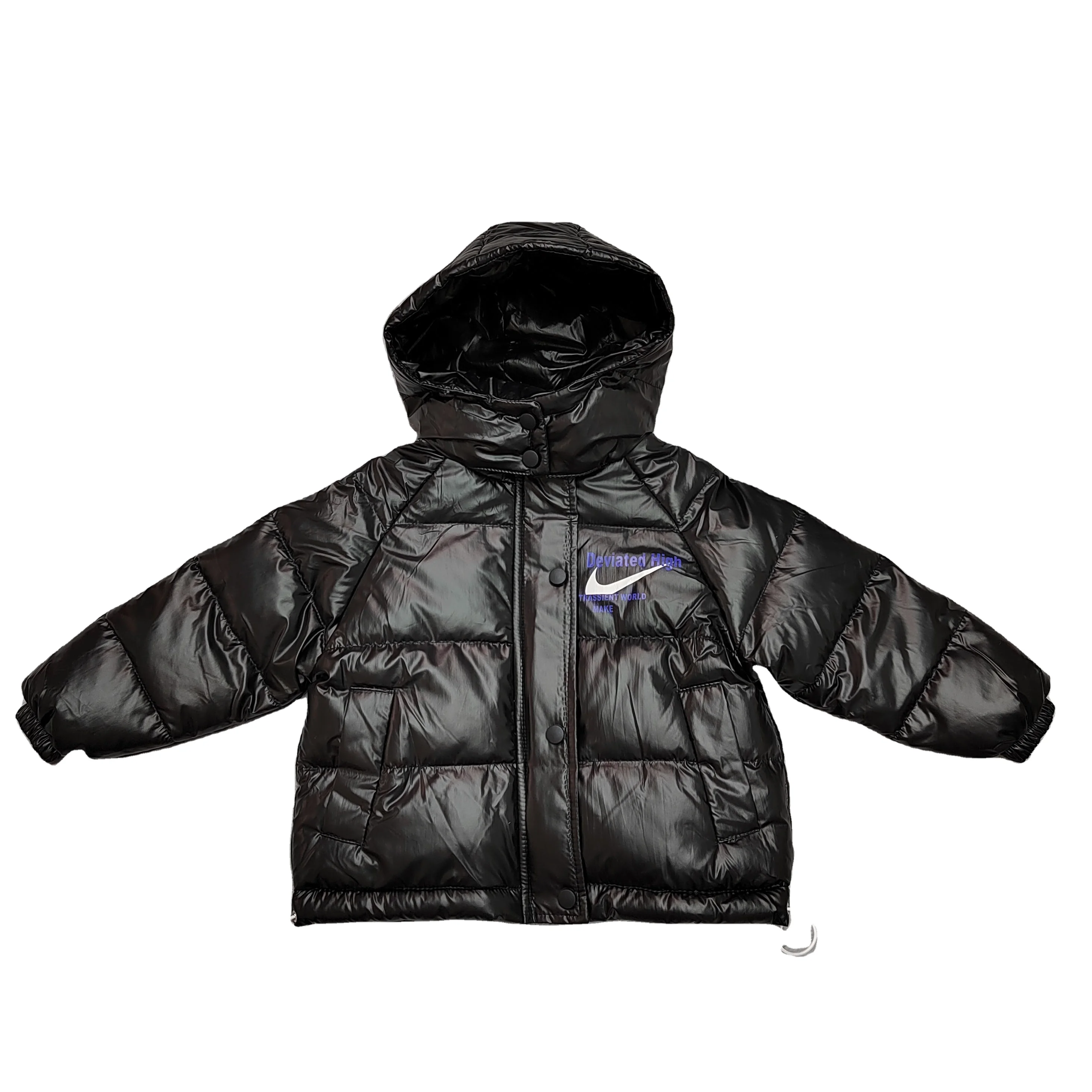 

Black Trendy korean Style Kid Clothing Outdoor Waterproof Windproof Padding Down Coat Ultralight Jacket For Kids