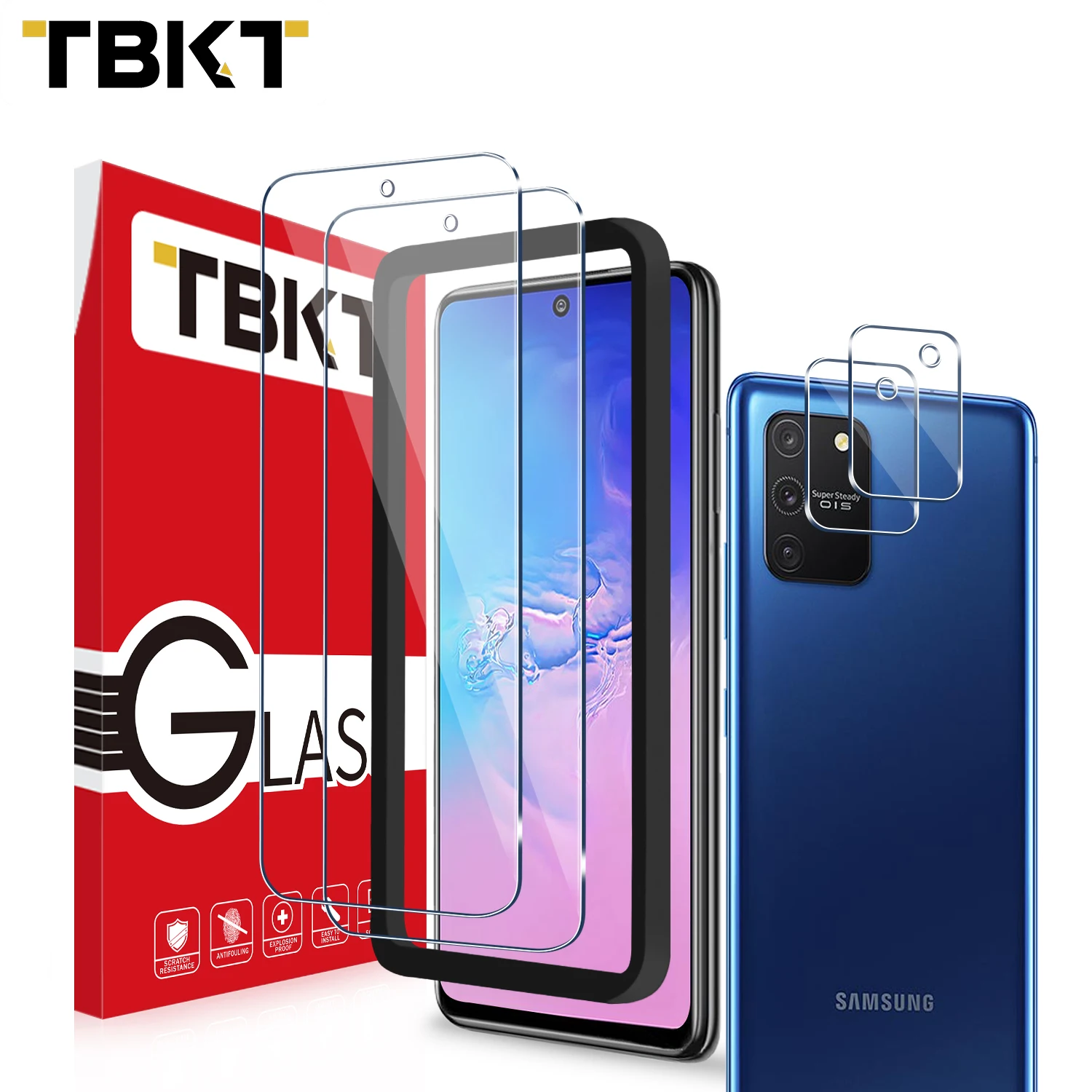 

High-Quality 2.5D Clear Front and Back Glass Tempered Screen Protector for Samsung Galaxy S10 Lite note 10 lite
