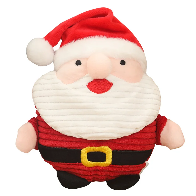

Amazon Bite Resistant Custom Christmas Interactive Plush Pet Chew Squeaky Santa Claus Toys Dog Toy, Penguin/elk/santa claus
