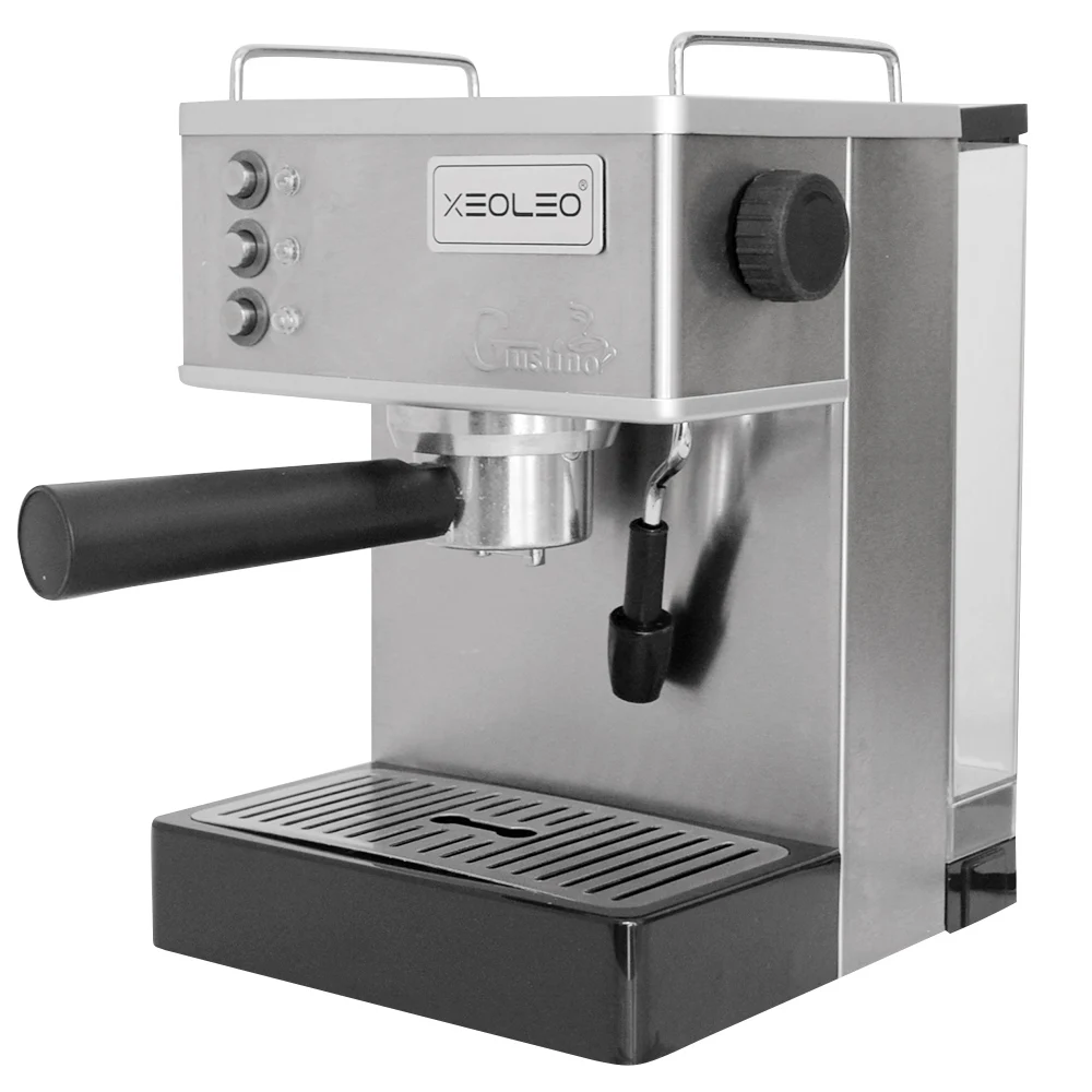 

Xeoleo Coffee maker 19Bar Espresso machine 1050W Espresso Coffee machine Household Stainless steel ULKA Pump Espresso maker 2.2L