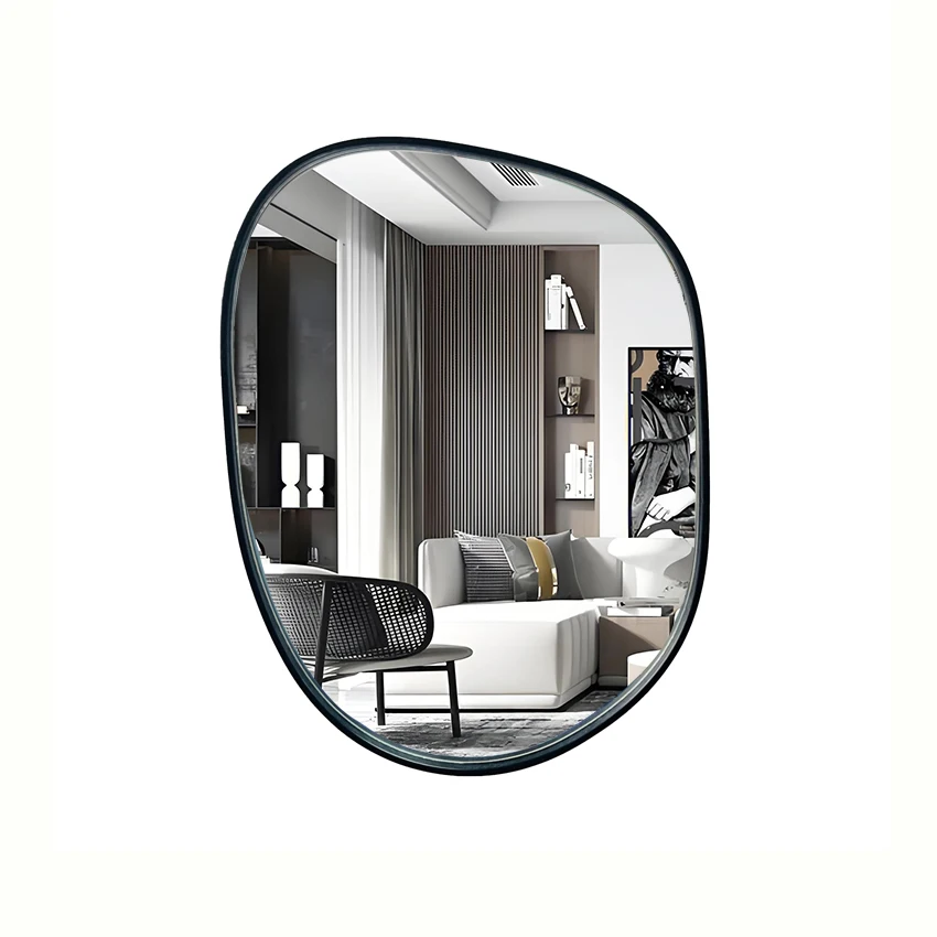51x36cm Modern Creative Simple Wall Hanging Mirror Contemporary Design Bathroom Makeup Special-Shaped Irregular Dropshipping DDP