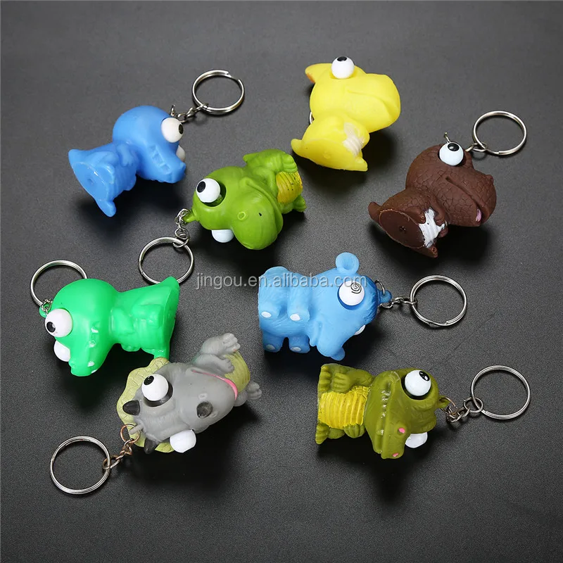 Wholesale Promotion Animal Keychain Eye Pop Out Squeeze Toy For 65mm ...