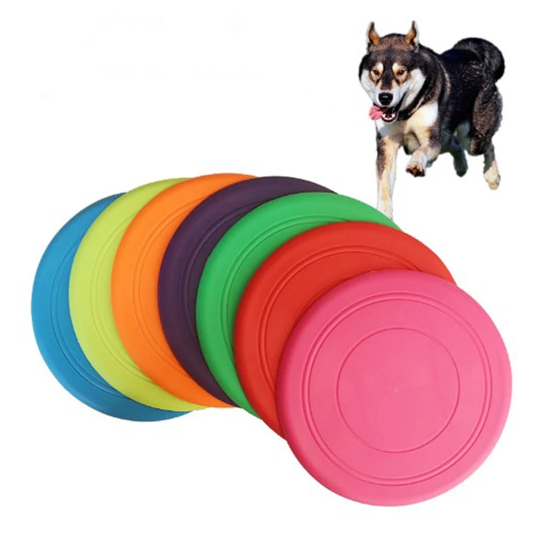 

Hot sell Silicone Pet Frisbeed Interactive Dog Frisbeed Chew Pet Toys for Pet, Pink, red,green,yellow,blue