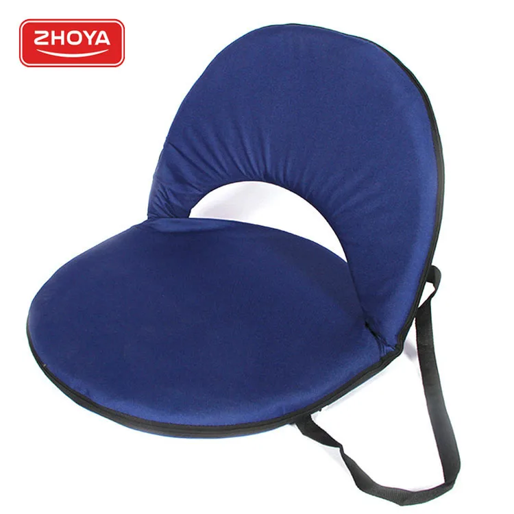 

Zhoya Stadium Outdoor Cushion Foldable Portable With Back Floor writing Pad Legless Seat Bleacher Chairs