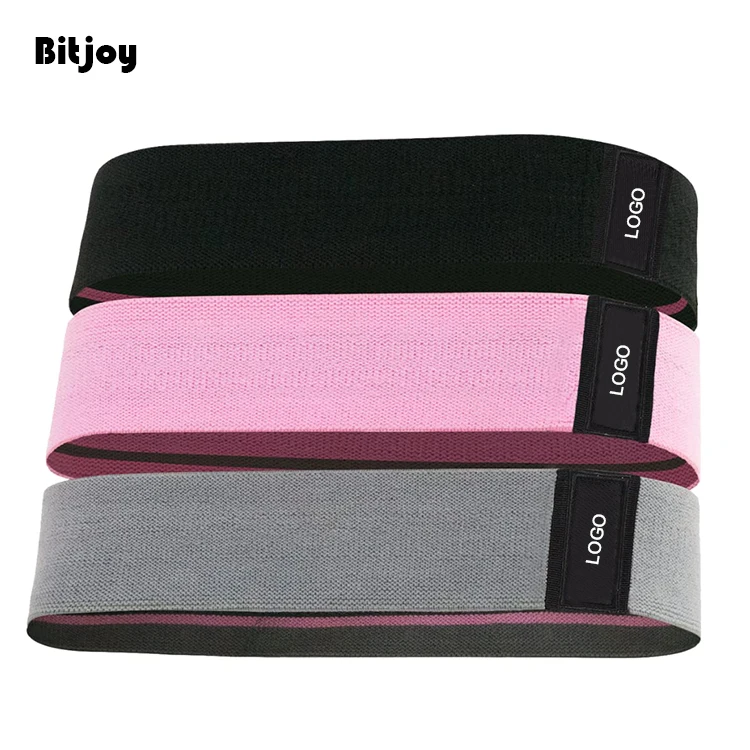 

Sublimation women adjustable fabric hook exercise booty bands custom logo kit fitness resistance band set for gym, Mint / pink / purple