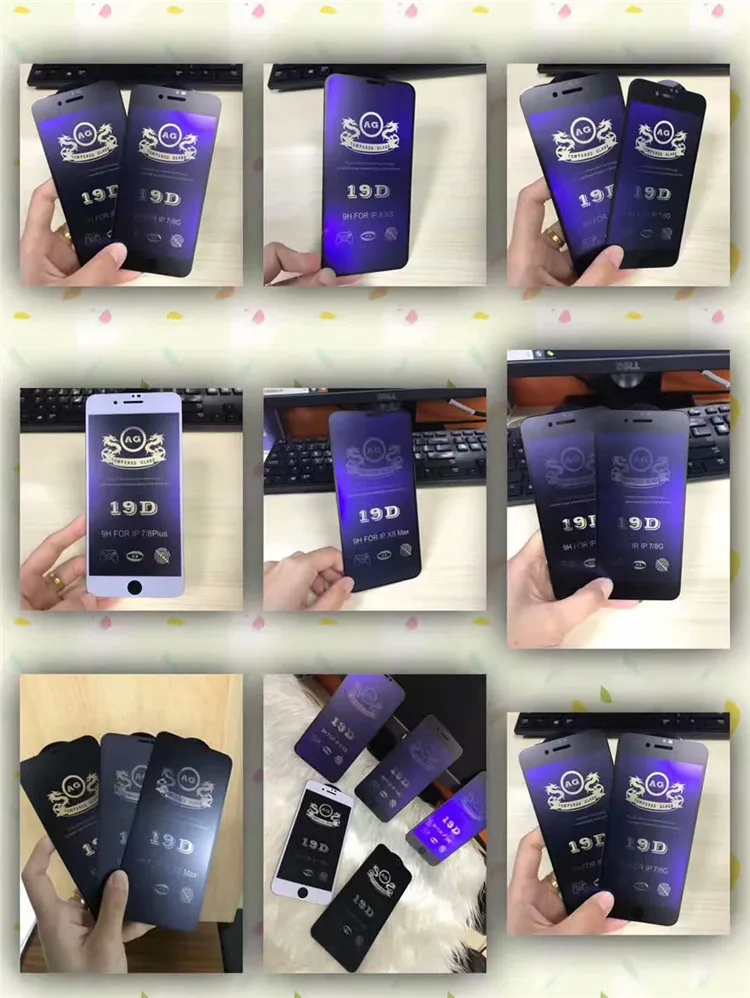 Anti Blu-ray Glass film For iphone x xs 11 pro max 6 7 8 plus 0.26mm 9H Explosion-proof Glass Screen Protector