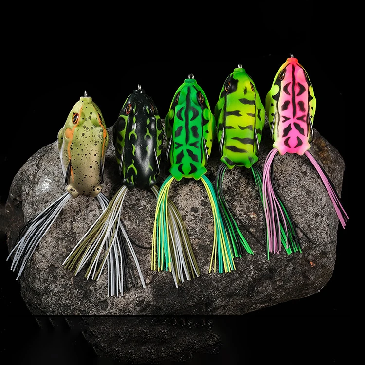 

Fast Delivery Direct Sales Large Fishing Soft Plastic Frog Lures Topwater, 30 colors