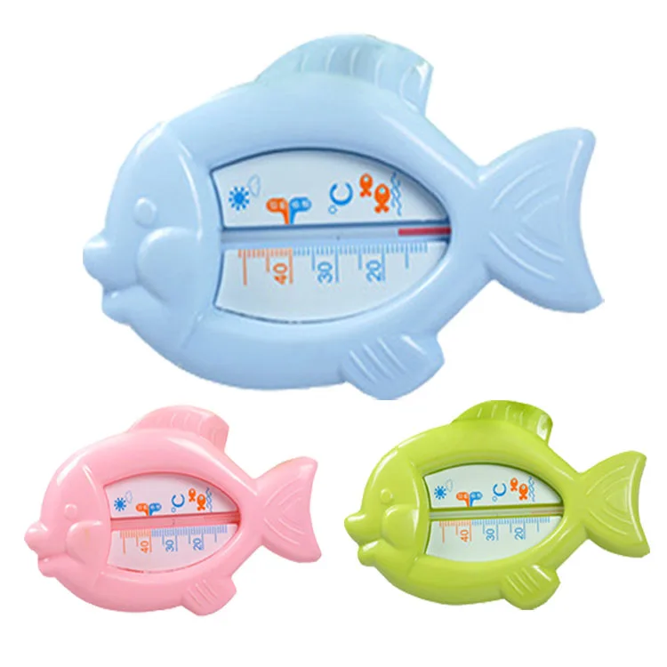 

Waterproof Lovely Fish Shape Reusable Bath Thermometer Baby, Yellow pink blue