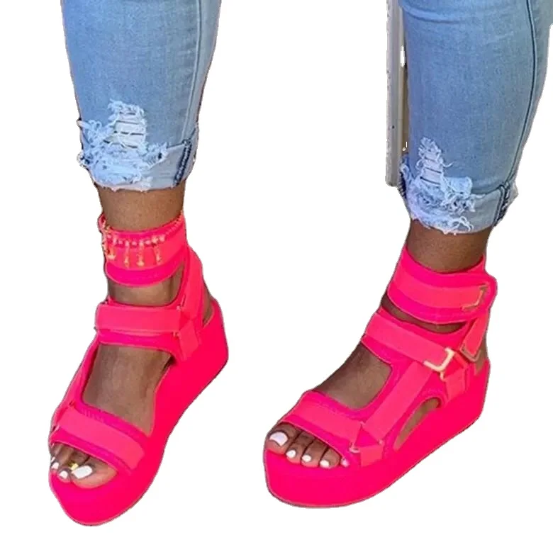 

Leopard Design Style Wedge Heel Design High Wedge Heel Women'S Eva Sandals, Customized color