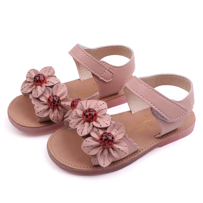 

Flower Girls Sandals Baby Kids Hook Princess Beach Shoes Children's Sandals For Girl Summer Shoes sandalia infantil, As the pictures show