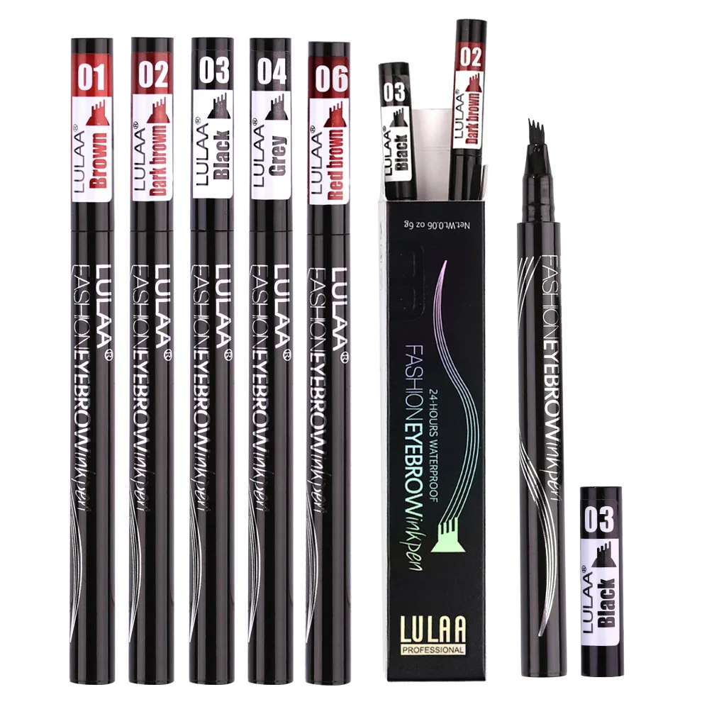 

High quality self-owned brand 6 colors Long Lasting Waterproof Eyebrow Pen