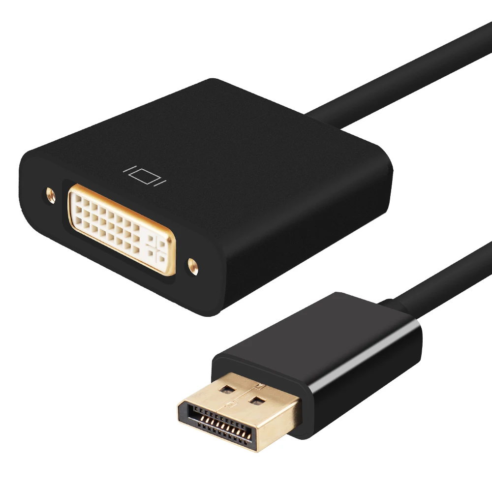 wholesale DP male to DVI female cable 10cm gold plated displayport to DVI adapter for projector HDTV - ANKUX.COM