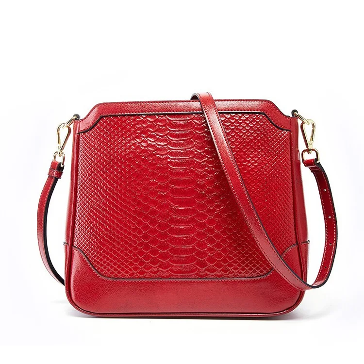 

Fashion Genuine Leather Zipper Messenger Bags Crossbody Luxury Handbags For Women Shoulder Bag
