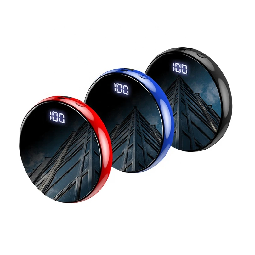 

2021 customized fashion style mini gift round power bank phone charger round power banks gift power banks phone charger, Customzied