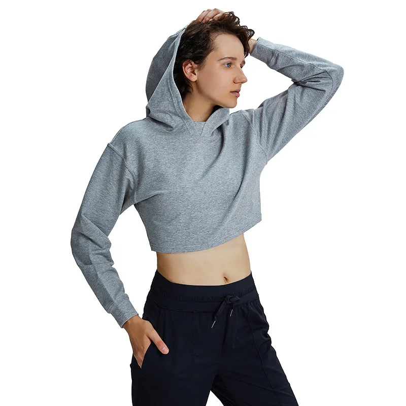 

Customized over sized pullover women crop top cropped hoodie women's hoodies