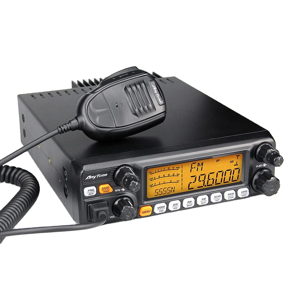 

Large LCD Display 10 Meter CB Radio High Power 60W Mobile Radio for Truck AnyTone AT-5555N II