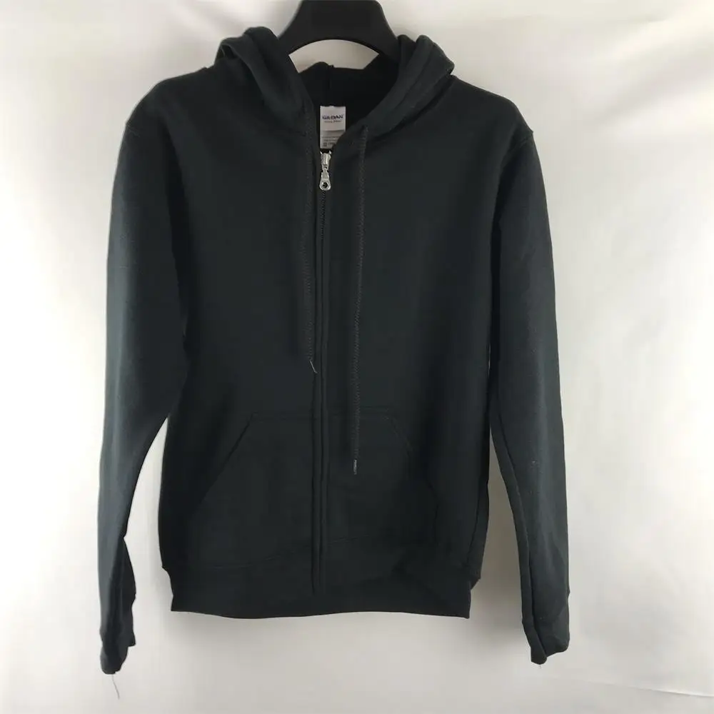 
wholesale cheap blank cotton stock autumn winter round neck women men hoodie zipper sweatershirts 