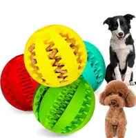 

Pet toy rubber ball for training slow feed dog treat tooth cleaning rubber ball tooth cleaner dog