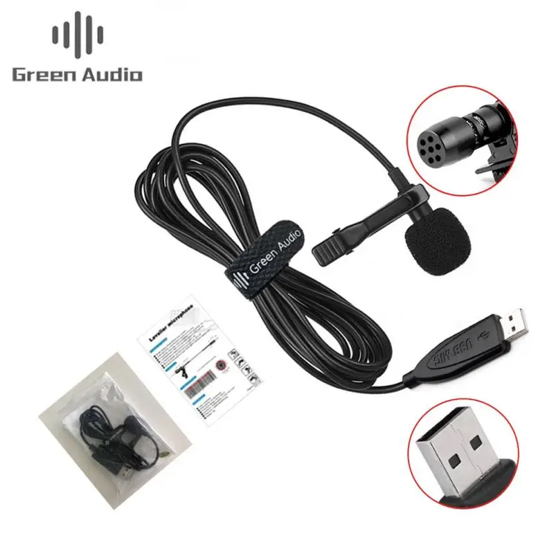 

GAM-U01 Multifunctional Collar Wired Mic For Wholesales, Black