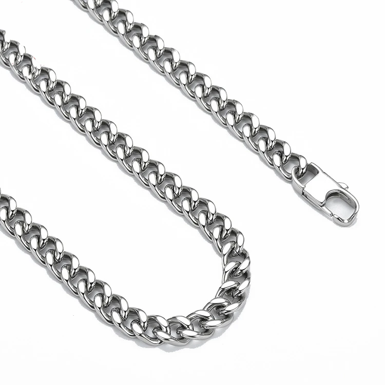 

HOT SELL 3mm/3.8mm/4.5mm/5mm/6mm/7.5mm Figaro Link Chain Jewelry Classic Curb Necklace Stainless Steel Chain for Men Women, Gold,black,silver