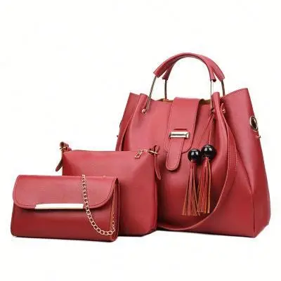 

Factory Cheap Women Handbags Set PU Leather Hobo Shoulder Bag Crossbody Bag Wallet Purse 3 Pcs Sets