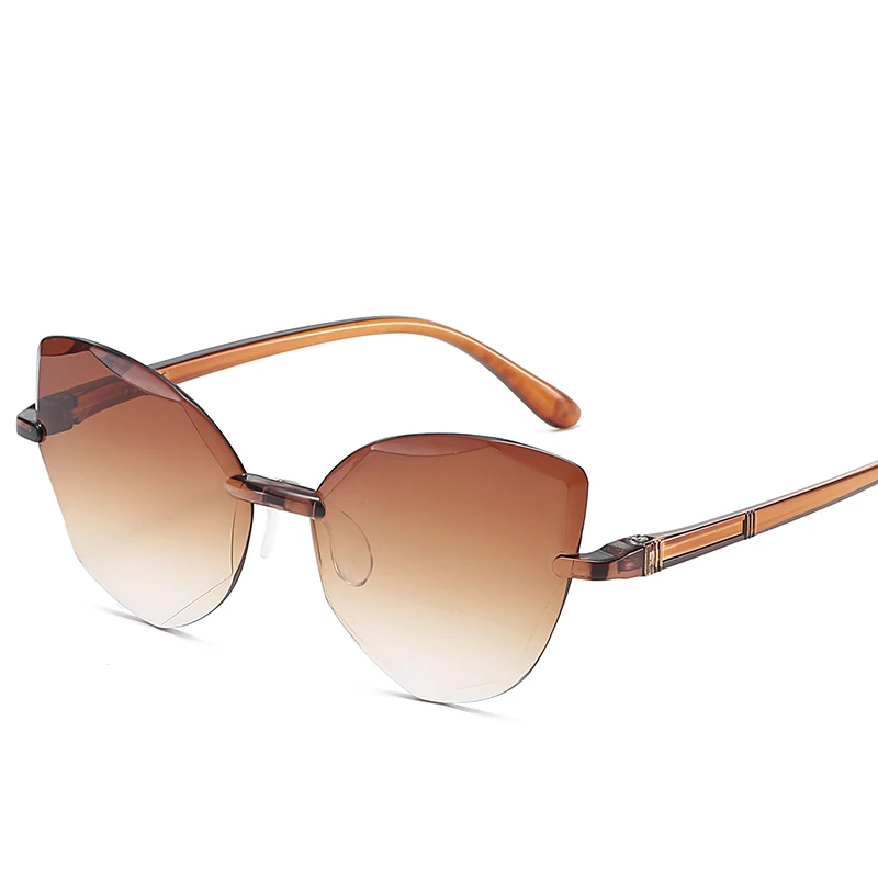 

RENNES [RTS] Kid PC rimless frame sunglasses fashion sunscreen cat eye children sunglasses, Choose