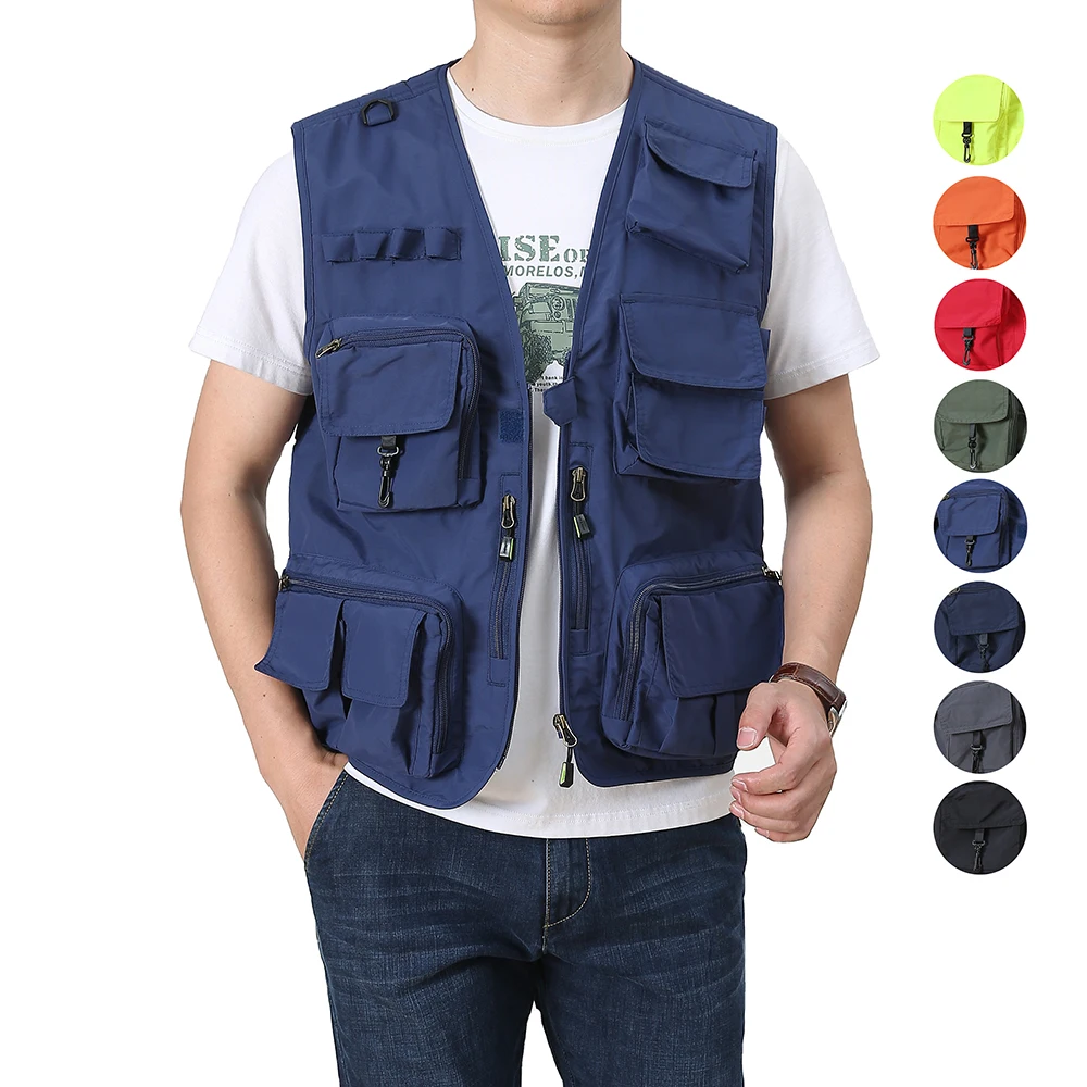

Hot Sale Fishing Hiking Tactical Outdoor Multi Pocket Men's Utility Vest Cargoes