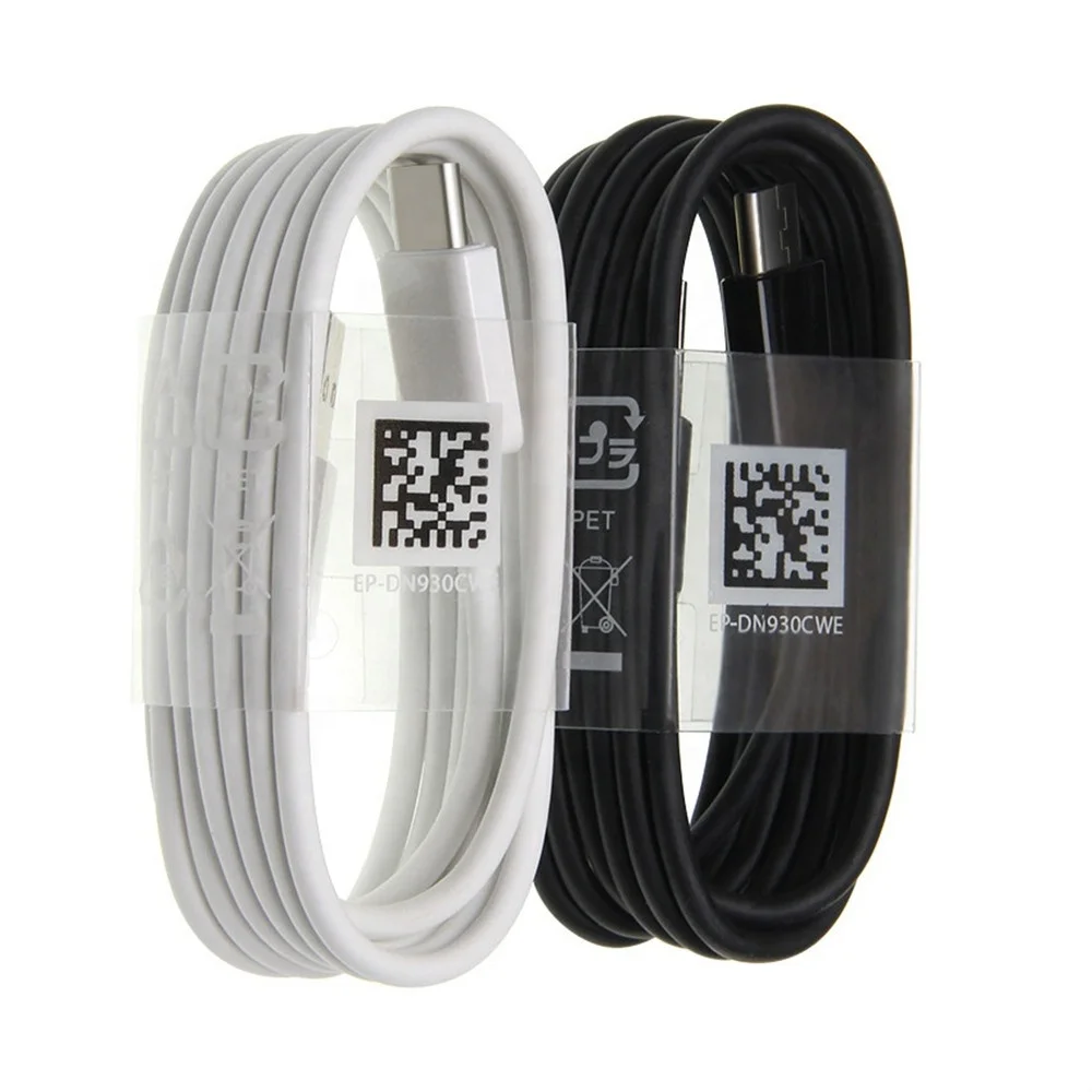 

Original 1.2m Type C Usb Data Sync Cable Android Fast Charging Cable Cord Usb C Charger Cable For Samsung S10 S8 S9 Note 8 9, White,black