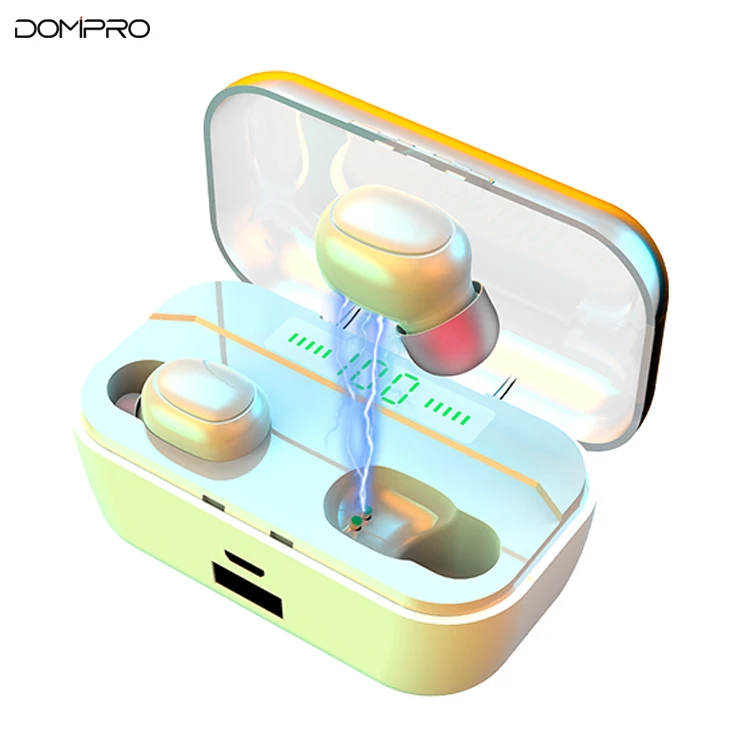 

Hybrid Active Noise Cancelling Earphones V5.0 Latest Wireless Earbuds LED Display TWS Earphone Handsfree Headset