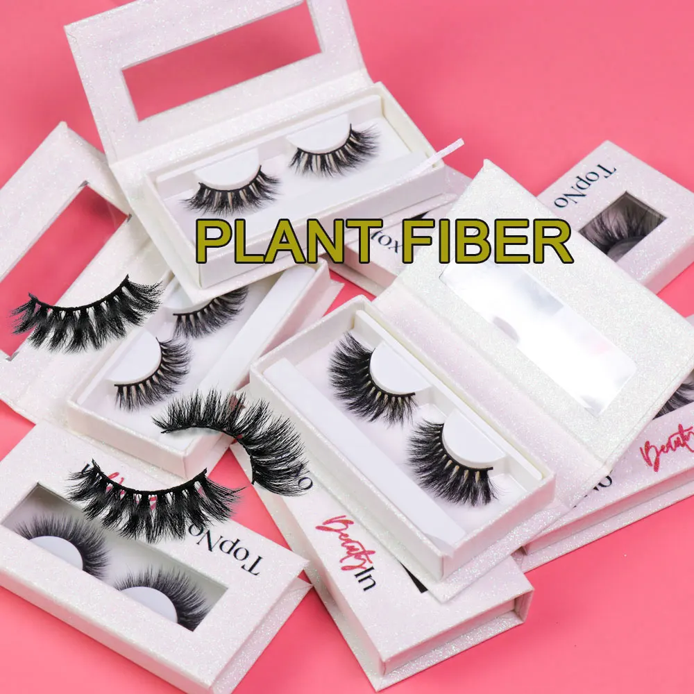 

2021 latest research development new product 3d faux mink cruelty free plant extract plant fiber eyelashes