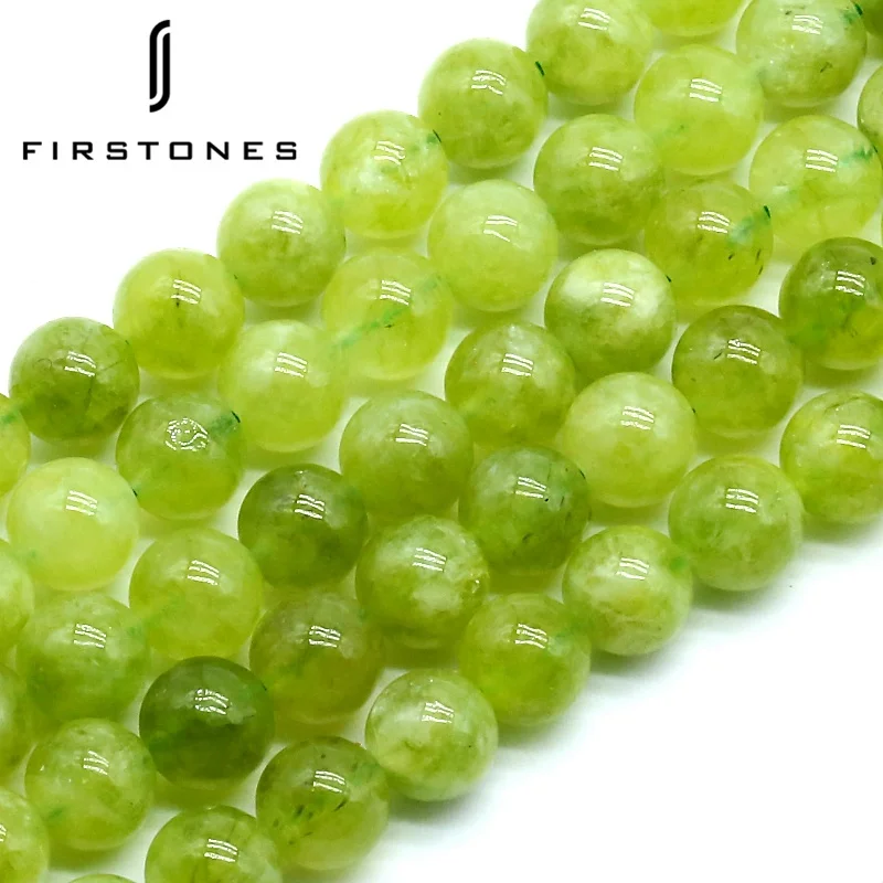

Wholesale Natural Peridot Round Beads High Quality Olivine Gemstone For Jewellry, Various