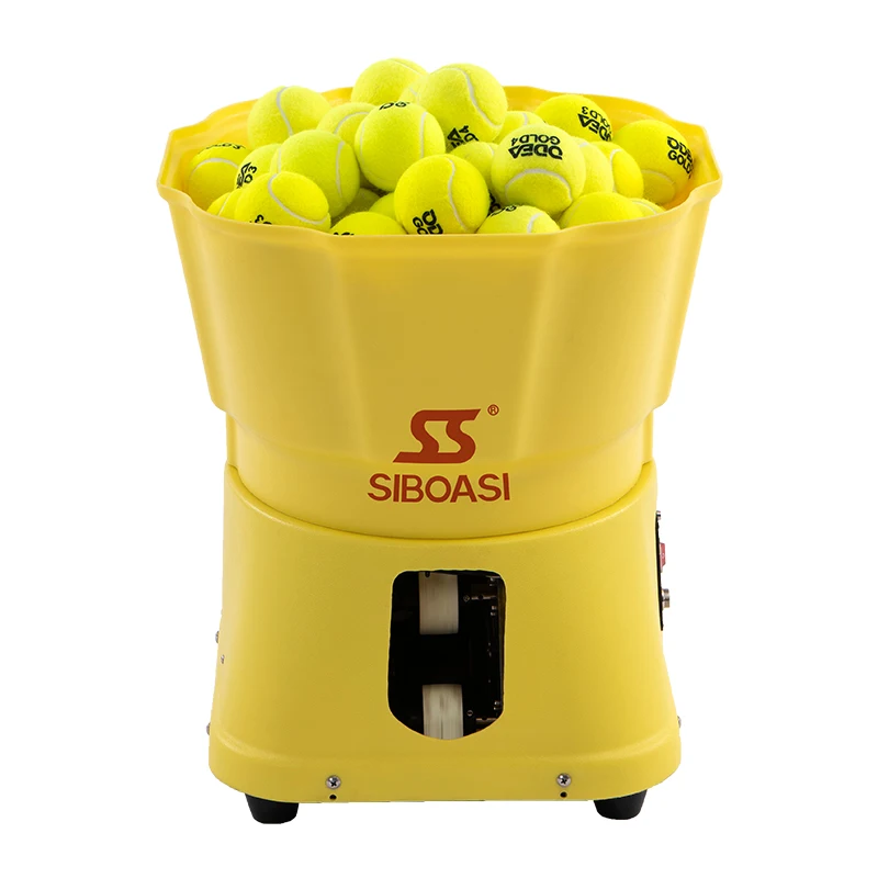 

SIBOASI TTS2000 Tennis ball machine wholesale with remote automatic serving, Yellow