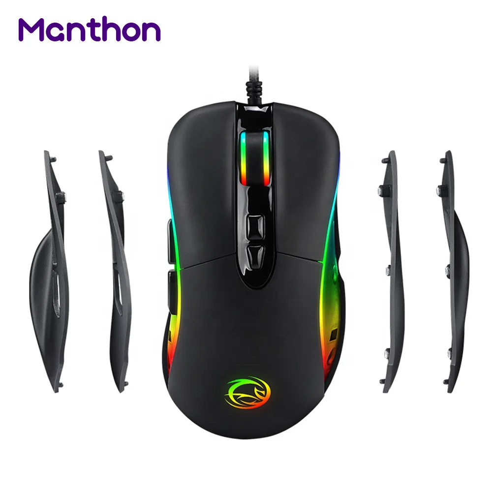 

Brand New Mini Zelotes Bloody Glowing Ratones 12000 DPI Side Buttons Laptop Ergonomic Computer Gaming Mouse