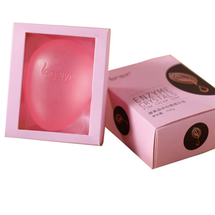 

Women private part care cleansing natural vaginal whitening soap, Pink