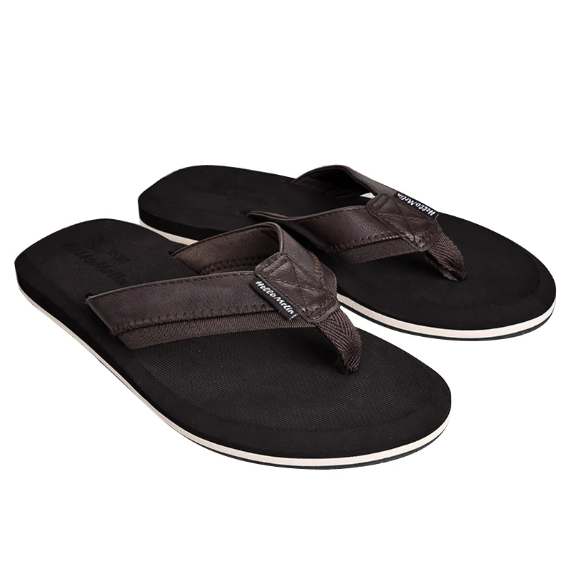 

New Design Men's Slippers Flipflop 2022 Men Summer Leather Male Sandals Man Beach Eva Flip Flop Slippers